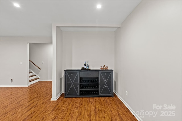 12336 Tantallon Ct, Pineville, NC 28134 - detailed view of wood finished floors and recessed lighting