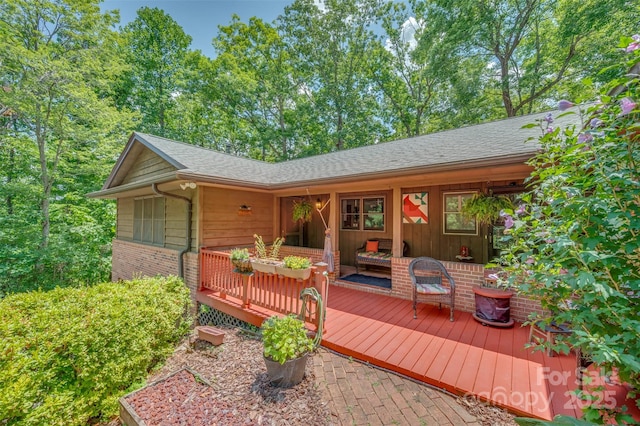 467 Winners Cir, Tryon, NC 28782 - view of wooden deck