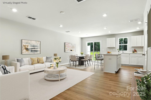1525 39th Avenue Loop NE Unit 4, Hickory, NC 28601 - living area featuring recessed lighting and light wood-style flooring