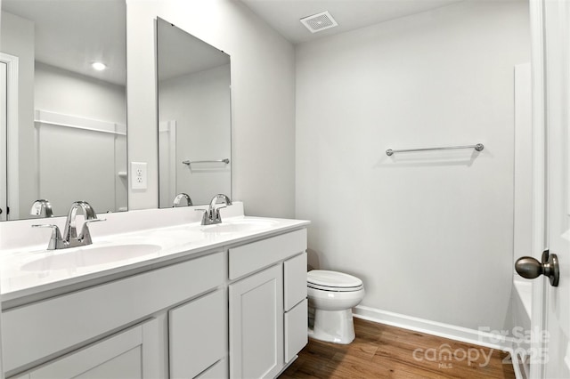 1525 39th Avenue Loop NE Unit 4, Hickory, NC 28601 - full bathroom with double vanity and wood finished floors