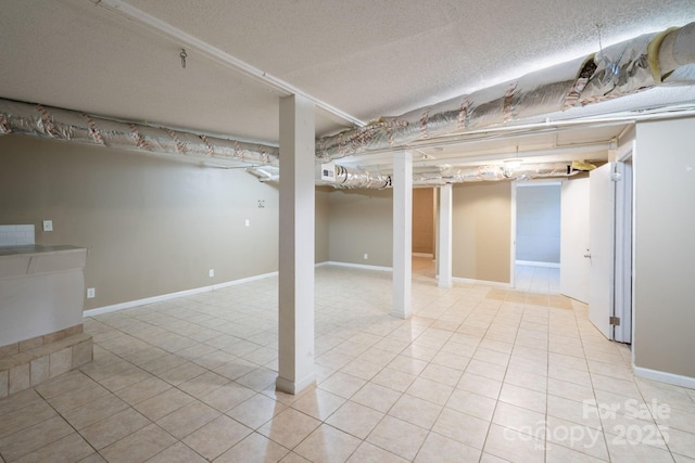 2519 Abelwood Rd, Charlotte, NC 28216 - finished below grade area featuring light tile patterned flooring