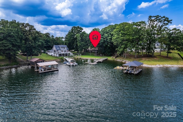 8448 Normandy Rd, Denver, NC 28037 - water view featuring a dock