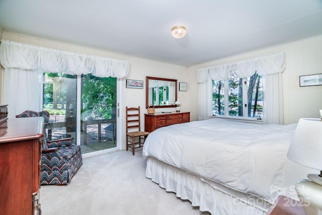 8448 Normandy Rd, Denver, NC 28037 - carpeted bedroom featuring access to exterior and multiple windows