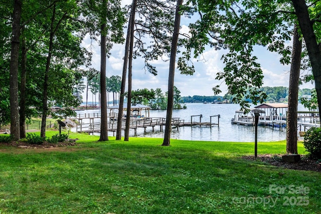 8448 Normandy Rd, Denver, NC 28037 - dock with a yard and a water view
