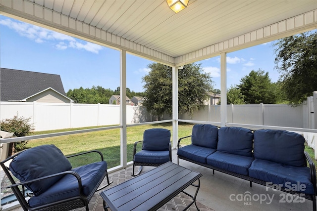 10906 Angler Ct, Davidson, NC 28036 - sunroom / solarium featuring an outdoor hangout area