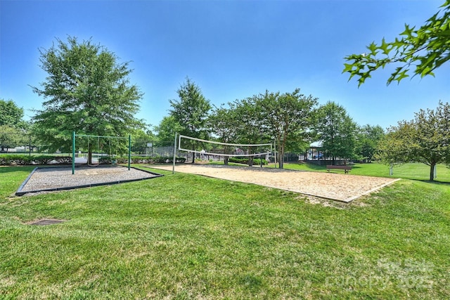 10906 Angler Ct, Davidson, NC 28036 - view of home's community featuring volleyball court and a lawn