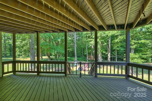 9334 Hunting Ct, Matthews, NC 28105 - view of wooden terrace