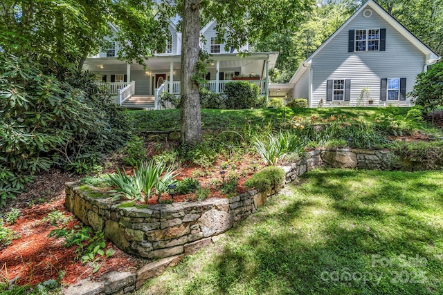 59 Old Lakey Gap Rd, Black Mountain, NC 28711 - view of green lawn