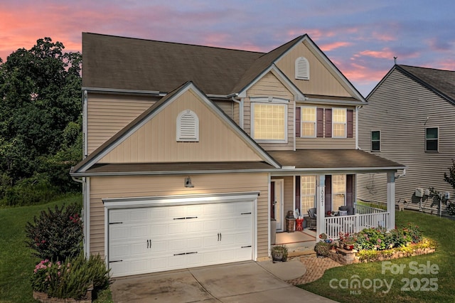 10621 Shanon Darby Ln, Charlotte, NC 28214 - traditional-style home with covered porch and concrete driveway