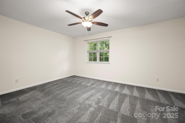6013 Heath Valley Rd, Charlotte, NC 28210 - unfurnished room featuring dark colored carpet and ceiling fan
