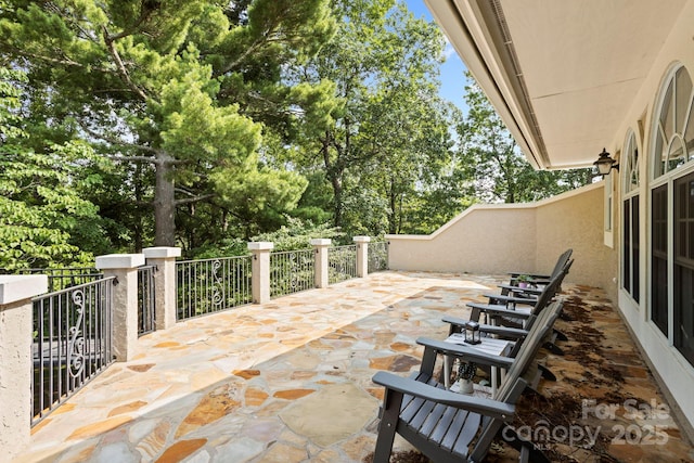 117 Founders Dr, Flat Rock, NC 28731 - view of patio / terrace featuring view of scattered trees