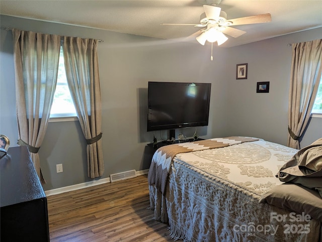 3080 Shue Rd, Salisbury, NC 28147 - bedroom with wood finished floors and a ceiling fan