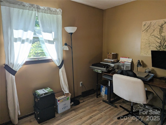 3080 Shue Rd, Salisbury, NC 28147 - office area featuring wood finished floors and plenty of natural light