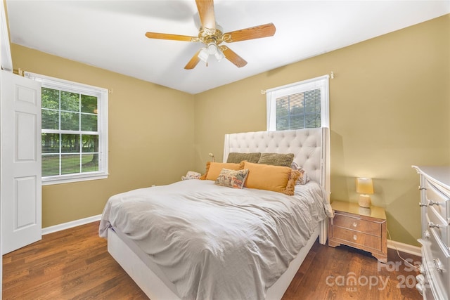 1010 Rainbow Cir, Catawba, SC 29704 - bedroom featuring wood finished floors and ceiling fan