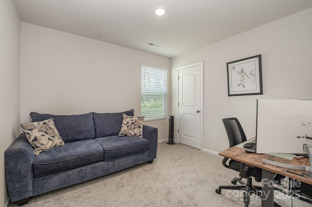 1478 Cannan Mountain Dr, Newton, NC 28658 - office area featuring light colored carpet and recessed lighting