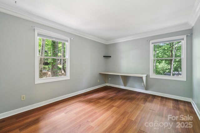 8 Hickory Ridge Ct, Clover, SC 29710 - unfurnished room with crown molding and wood finished floors