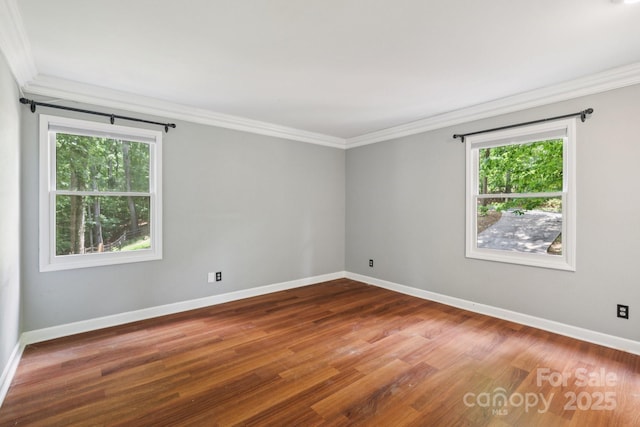 8 Hickory Ridge Ct, Clover, SC 29710 - empty room featuring ornamental molding and wood finished floors
