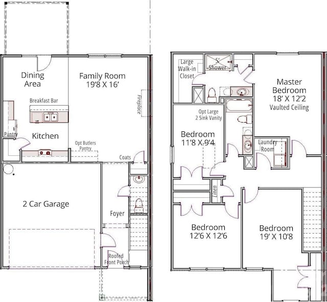 12518 Susanna Dr, Charlotte, NC 28214 - view of floor plan / room layout