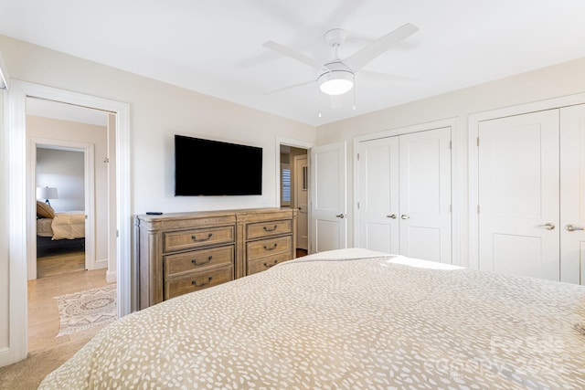 11 By The Wayside Dr, Columbus, NC 28722 - bedroom featuring two closets and a ceiling fan