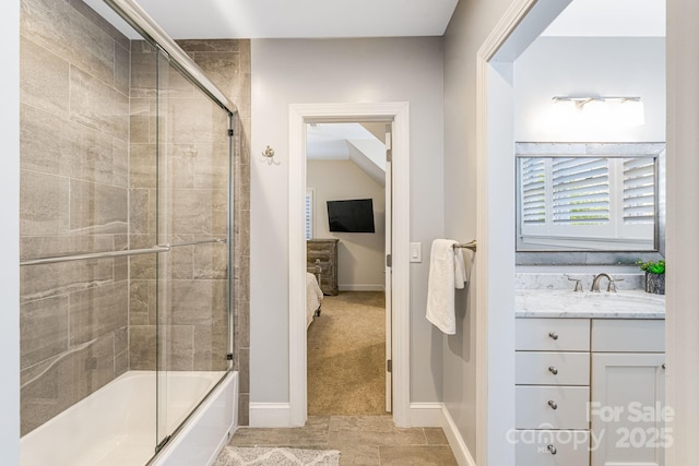 11 By The Wayside Dr, Columbus, NC 28722 - full bath with ensuite bath, bath / shower combo with glass door, and vanity