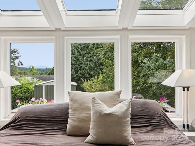 2 Briarwood Dr, Alexander, NC 28701 - bedroom featuring a skylight and multiple windows