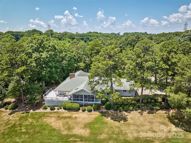 17 Heritage Dr, Lake Wylie, SC 29710 - view from above of property featuring a heavily wooded area