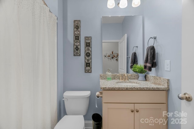 236 Robinwood Ln, Clover, SC 29710 - full bath with vanity and curtained shower