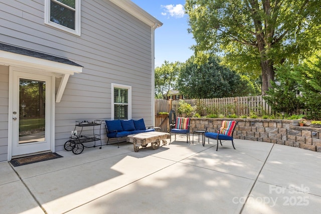 2838 Candleberry Ct, Charlotte, NC 28210 - view of patio / terrace with an outdoor living space