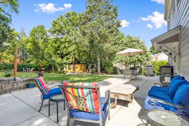 2838 Candleberry Ct, Charlotte, NC 28210 - view of patio / terrace featuring outdoor dining area