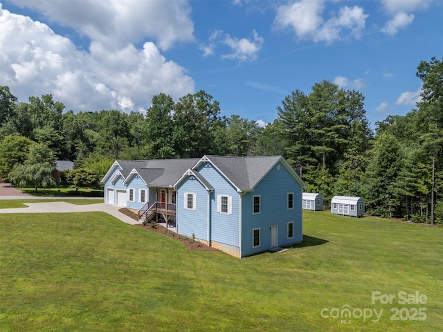 321 Benjamins Way Unit 48, Hendersonville, NC 28792 - ranch-style home featuring driveway, a front lawn, and a garage