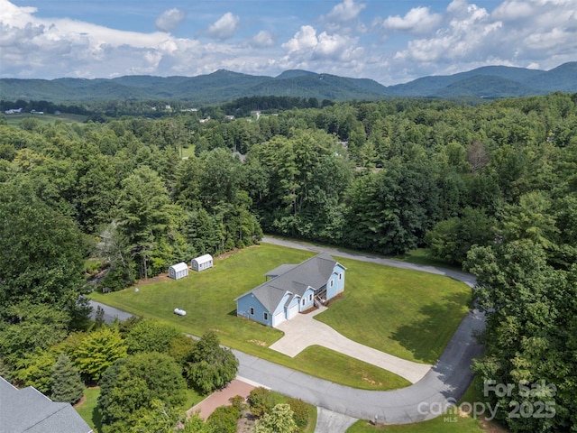 321 Benjamins Way Unit 48, Hendersonville, NC 28792 - aerial view of a forest and a mountain backdrop