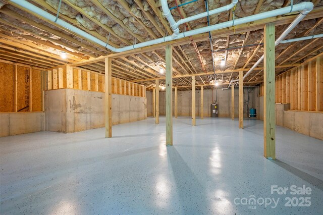 321 Benjamins Way Unit 48, Hendersonville, NC 28792 - unfinished basement featuring electric water heater
