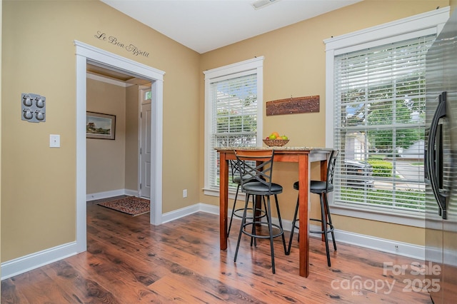 13714 Morehouse St, Huntersville, NC 28078 - dining room with wood finished floors and baseboards