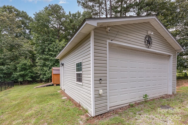 824 Brevard Place Rd, Iron Station, NC 28080 - view of detached garage