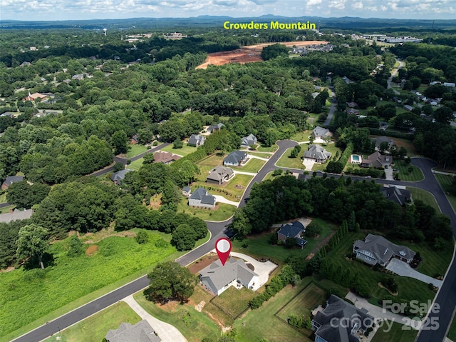 416 Yorkfield Dr, Shelby, NC 28150 - aerial overview of property's location featuring a heavily wooded area