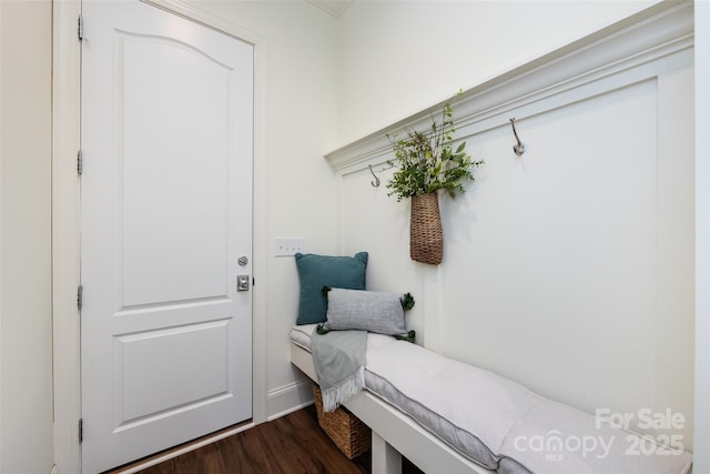 416 Yorkfield Dr, Shelby, NC 28150 - mudroom with dark wood finished floors and baseboards