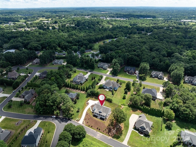 416 Yorkfield Dr, Shelby, NC 28150 - aerial overview of property's location featuring a forest and nearby suburban area