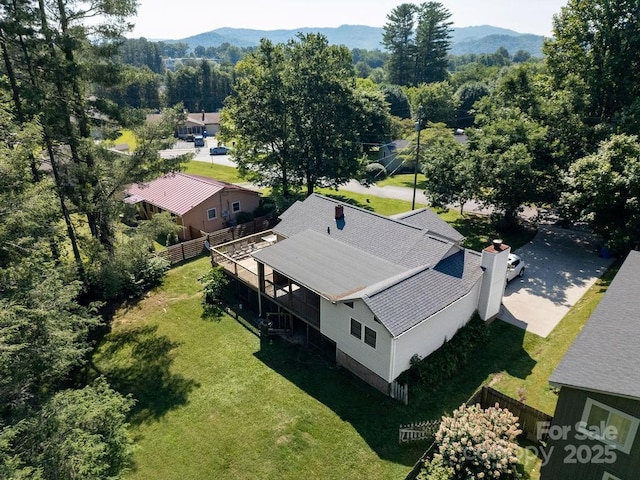 169 Montview Cir, Brevard, NC 28712 - view from above of property with a mountain backdrop