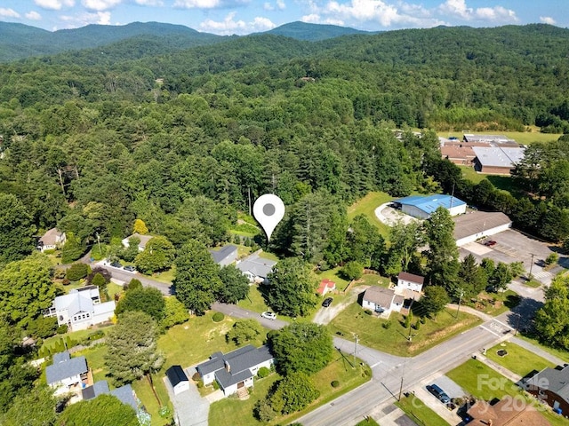 169 Montview Cir, Brevard, NC 28712 - drone / aerial view of a forest and a mountainous background