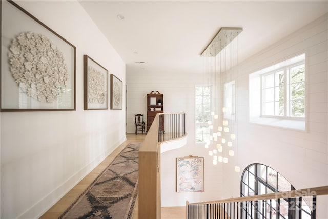 1401 Heather Ln, Charlotte, NC 28209 - hall with wood finished floors and baseboards