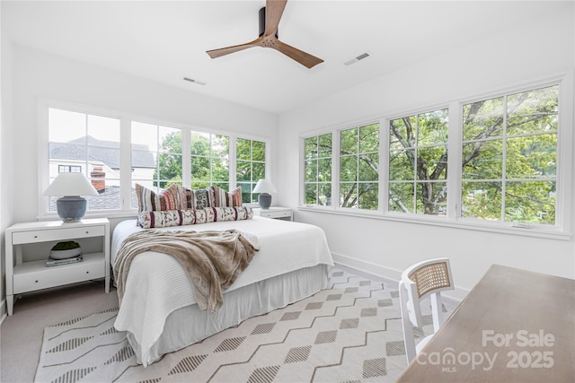 1401 Heather Ln, Charlotte, NC 28209 - bedroom featuring baseboards and a ceiling fan