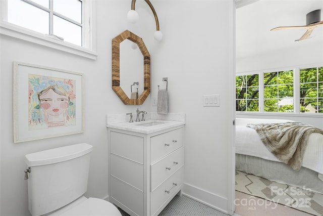 1401 Heather Ln, Charlotte, NC 28209 - bathroom featuring vanity and plenty of natural light