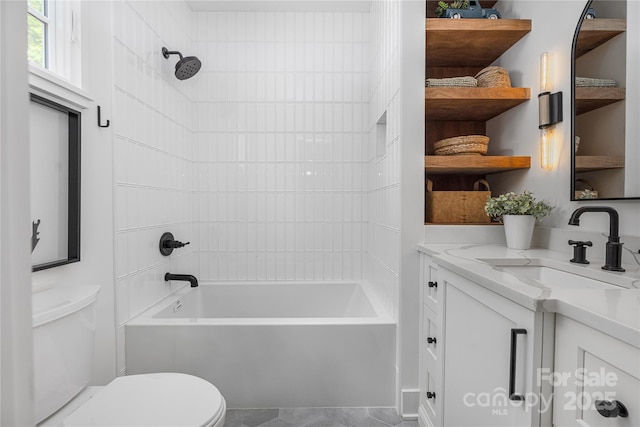 1401 Heather Ln, Charlotte, NC 28209 - bathroom featuring vanity and tub / shower combination