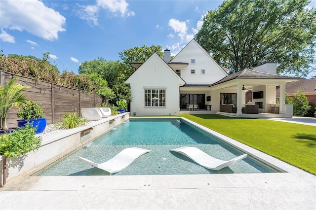 1401 Heather Ln, Charlotte, NC 28209 - view of swimming pool featuring outdoor lounge area and a patio area
