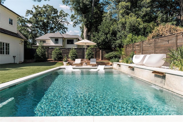 1401 Heather Ln, Charlotte, NC 28209 - view of pool featuring a fenced backyard