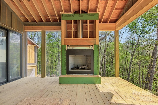 305 Sapphire Ridge Rd Unit B2, Sapphire, NC 28774 - wooden deck featuring a fireplace