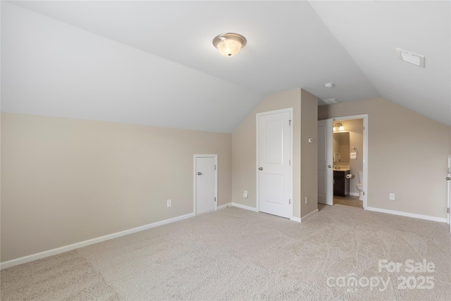 10806 Cove Point Dr, Charlotte, NC 28278 - bonus room with lofted ceiling and light carpet
