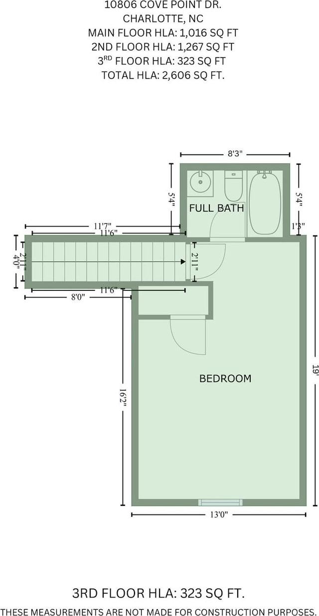 10806 Cove Point Dr, Charlotte, NC 28278 - view of home floor plan