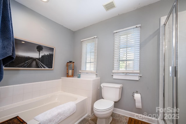 4937 S Hill View Dr, Charlotte, NC 28210 - bathroom with a garden tub and a stall shower