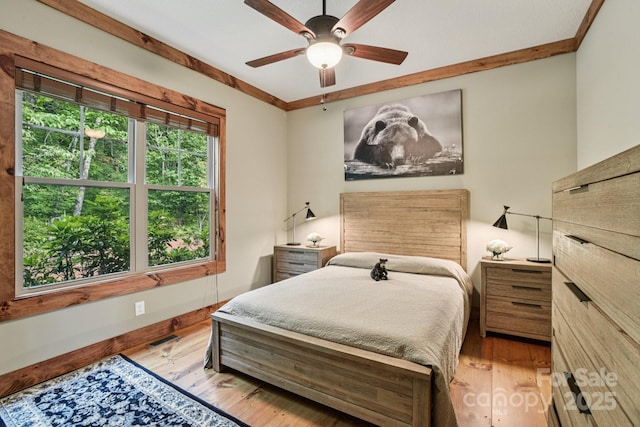 71 Raptor Way, Sapphire, NC 28774 - bedroom with wood finished floors and a ceiling fan